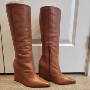 L'Intervalle Brown Leather Knee High Boots